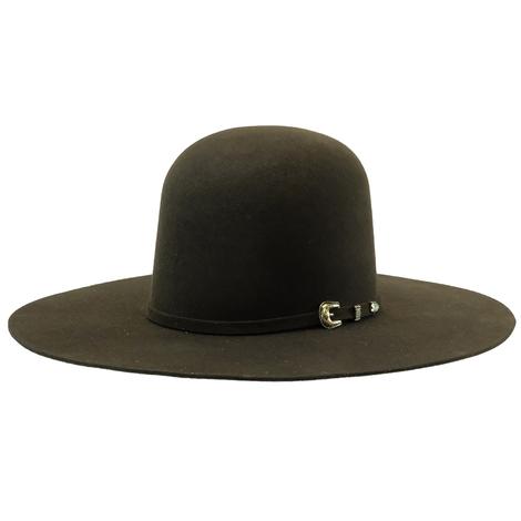 Resistol Brockton Chocolate 4.25" Brim Open Crown Felt Youth Hat